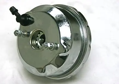 7  Single Diaphragm Chrome Power Brake Booster Universal Street Rod Chevy Ford • $68.87