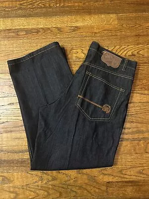 Mecca USA Wide Leg Denim Blue Jeans Mens 38 X 32 Hip Hop Vintage Y2K Skate • $30