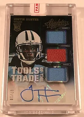 2013 Justin Hunter Rc Auto Jersey/ball/pants Absolute Tools Of The Trade /10 • $14.99