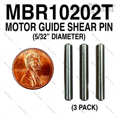 MotorGuide Prop Drive Shear Pin 3-PACK - 5/32  Diameter - Stainless - MBR10202T • $11.98