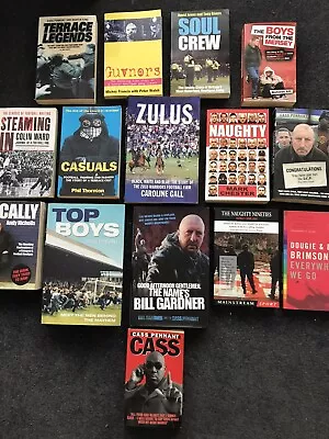 Football Hooligan Book Bundle Job Lot X15 • £34.99
