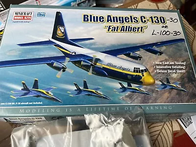 MINICRAFT  #  14570  1/144th  LOCKHEED C-130 WITH EXTRA RESIN PARTS MODEL KIT • $15