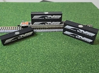 1/160 N Scale 5 Pack 40ft Shipping Northfolk Southern Containers W MAGNETS 🧲  • $19