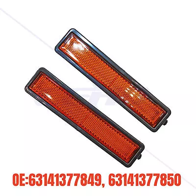 Pair Amber Bumper Side Marker Light Lamp For BMW E30 3 Series 84-91 2.5L 2.7L • $16.76