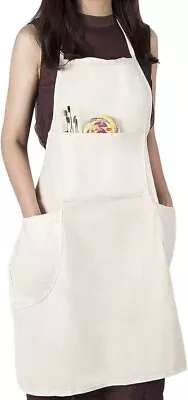 ApronS With Pockets Art Apron Painter Women Men LONG SIDE STRAP • £7.42