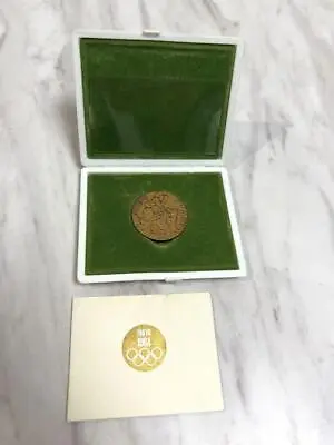 1964 Tokyo Olympics TOKYO Commemorative Bronze Medal In Case With Explanation #f • £69.39
