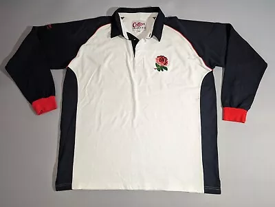 Vintage 1995 1996 1997 England Rugby Cotton Traders Training Shirt Jersey LS XXL • £54.99