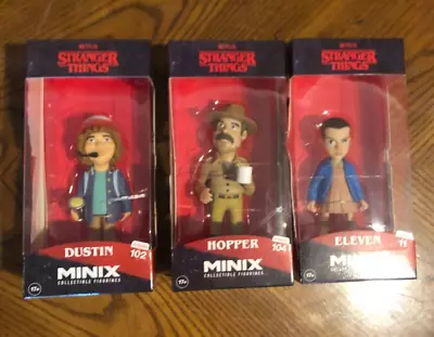 Netflix Stranger Things - MINIX Set Of 3 - Dustin Hopper Eleven • $50