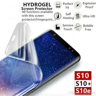 For SAMSUNG Galaxy S10 S20 Plus 5G NOTE TPU Hydrogel FILM Screen Protector COVER • £2.95