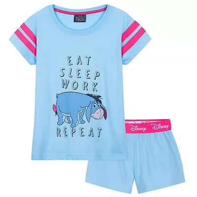 Disney Eeyore Pyjamas For Kids And Teens 2 Piece Nightwear • £12.49