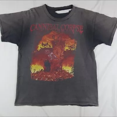 Vintage Faded Thrashed Cannibal Corpse T-Shirt Size L Centuries Of Torment • $475