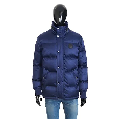 BERLUTI 3350$ Dark Indigo Blue Scritto Puffer Jacket - Goose Down • $2065