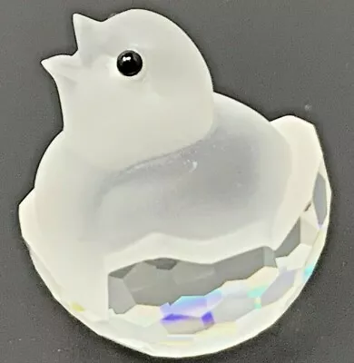 VTG Swarovski TRIMLITE FROSTY Friends Crystal Hatching Chick Egg Base 21-1560 • $42