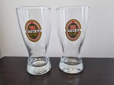 Vintage 40s/50s VB Victorian Bitter VB Beer Glasses Logo Graphic  • $29.90