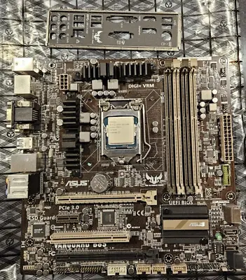 ASUS VANGUARD B85 Motherboard Intel B85 LGA1150 DDR3 + I5-4460S (NO HEATSINK) • $170