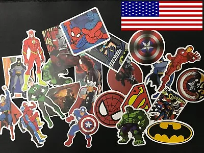 $3.99 • Buy 25Pcs Lot Stickers MARVEL Avengers Super Hero DC For Car Laptop Skatboard Decal