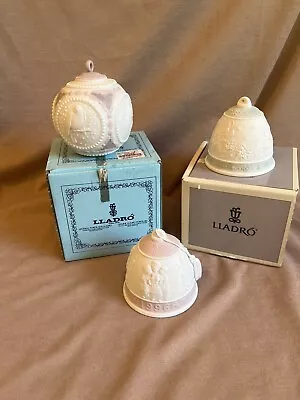 3 Vintage Lladro Christmas Bells With 2 Boxes 1992 96 & 89 • $19.99