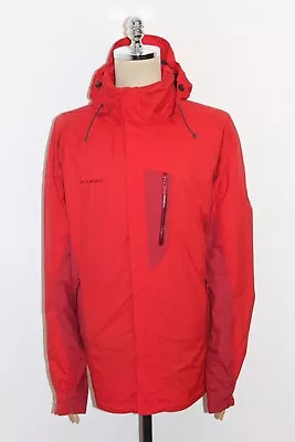 Men's MAMMUT Dry Tech Gore-Tex Red Jacket Size XL • $70.97