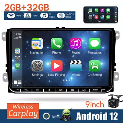 9  Android 12 Carplay Car Stereo Radio For VW Volkswagen Passat Golf Jetta USA L • $109.99