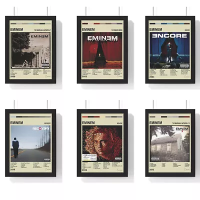 Eminem Album Cover Wall Poster | Vintage Poster | Minimalist • £29.99