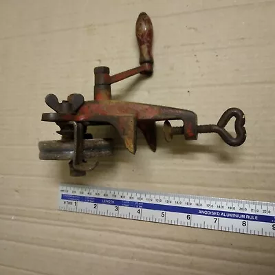 Vintage Clamp On Hand Grinding Wheel / Sharpening Stone • $12.45