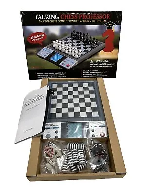 Talking Chess Professor PowerBrain Teaching Voice System 8 Games! New In Box! • $29.99