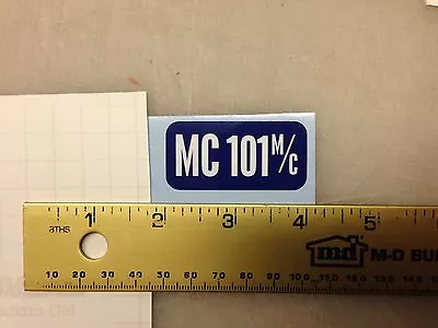 McCulloch Kart Shroud Decal MC101 M/c On Blue 101 • $10.99