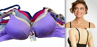 Lot 6 Pcs Wireless Full Cup No Wire Plain Light Padded Wire Free Bra 99001 BC • $23.99