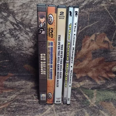 Classic Western DVD Movie Bundle -60's 70's -Lone Ranger Cat Ballou Blue Steel • $20