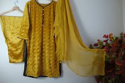 New ARRIVALS Self Print Velvet Boutique Design Salwar Kameez Stitched 3PC Suit • £25