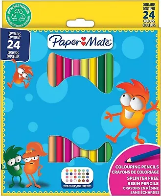 Pack Of 24 Full Length Paper Mate Colouring Pencils • £2.89