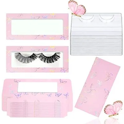 60 Pieces False Eyelashes Box Empty Lash Packaging Storage Containers 30 Soft... • $20.75