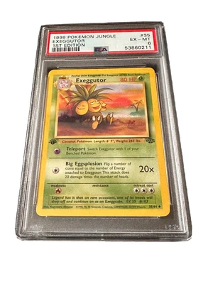 $0.99 • Buy 1999 Pokemon Jungle 1st Edition Exeggutor #35 PSA 6