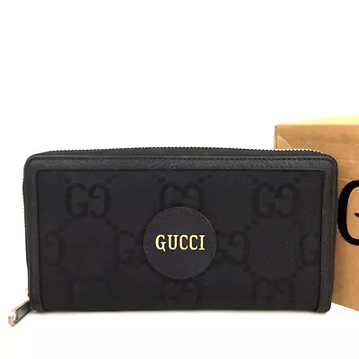 Unused GUCCI Off The Grid GG Logo Nylon Zip Around Long Wallet/3X0479 • $112.50