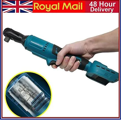 Electric Cordless Ratchet Wrench 130Nm 1/2in Right Angle For Makita 18V UK • £71.99