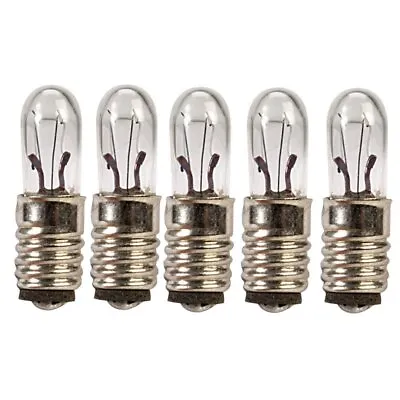 5 X LES Screw Base E5 Lamp Bulb 5mm Diameter Choose Voltage 6V-12V • £4.09