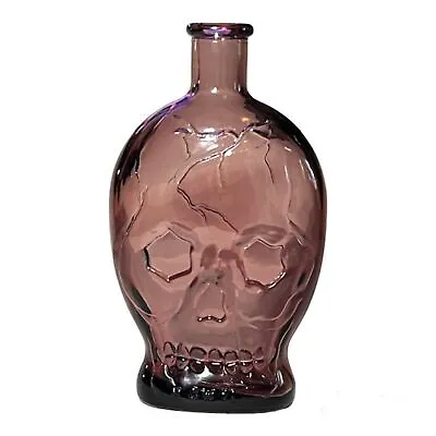 Vintage Wheaton Purple Amethyst Skull Glass Bottle Poison Potion 1971 Halloween  • $70