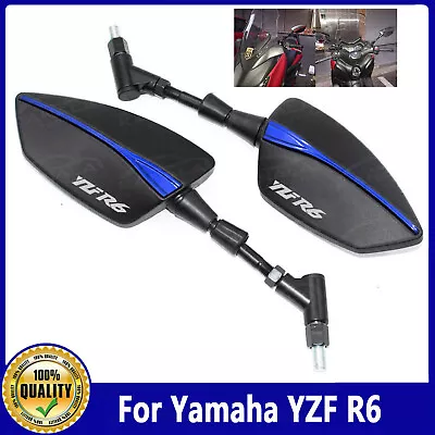 New For Yamaha YZF R6 CNC Motorcycle Universal Left Right Rear Rearview Mirrors • $33.47