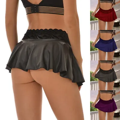 Womens Summer Sexy Micro Mini Skirt Pleated Short Skirts Dress For Cosplay Party • £5.14