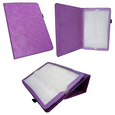 £9.99 • Buy Case For Apple Ipad Air Purple Diamond Bling Glitter Pu Leather Cover