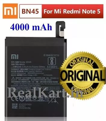 FREE EXPRESS POST Genuine Xiaomi Redmi Note 5/5 Pro...BN45 Battery Replacement • $39.99