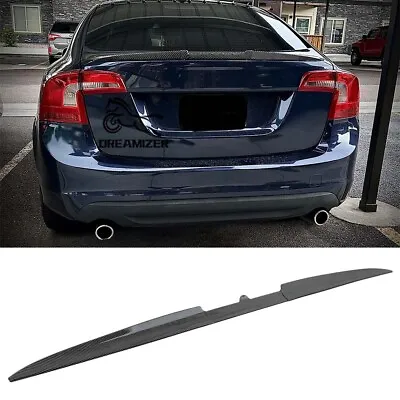 For Volvo S80 S60 S40 V50 V40 Sedan Carbon Fiber Car Rear Trunk Lid Spoiler Wing • $65.37