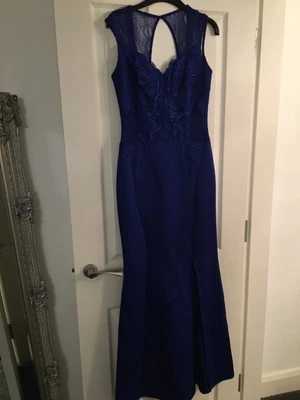 £15 • Buy Stunning Michelle Keegan Floor Length Dress Bnwt Size 12 Royal Blue