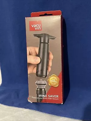 $12.99 • Buy Vacu Vin Wine Saver Pump With 2 Stoppers Open Damage Box NIB