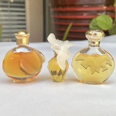 🌟 LOT OF 3 Vintage L'Air Du Temps Nina Ricci 1/5oz + 4ml Mini Perfumes NOS Dove • $27.99