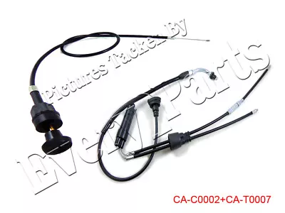 Throttle Choke Cable Combo For Yamaha PW50 49cc 50cc 60cc 66cc 80cc Dirt Bike • $13.95