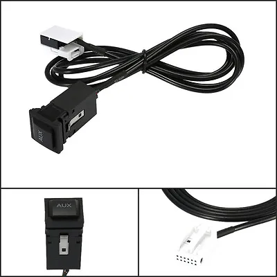 AUX IN Socket Switch Cable For Golf Sagitar VW Jetta MK5 MK6 RCD 510 310 300+ • $13.90