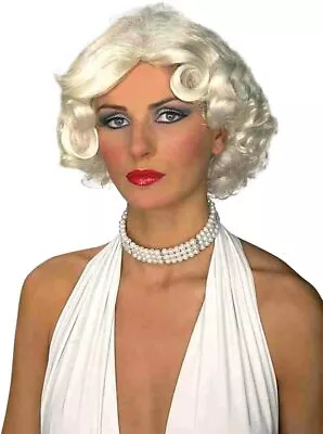 Hollywood Wig Flapper Marilyn Blonde Fancy Dress Up Halloween Costume Accessory • $23.57
