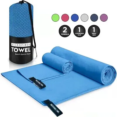 $11.87 • Buy Sport Gym Towel Absorbent Microfibre Micro Fiber Sport Travel Quick Drying