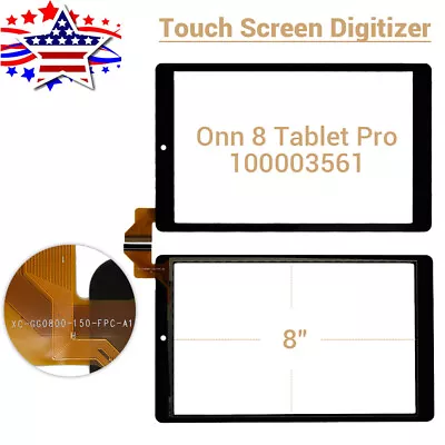 Touch Digitizer Screen Glass Replacement Parts For Onn 8  Tablet Pro 100003561 • $11.60